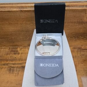 NIB Oneida Rope & Bow Detail Compact Mirror